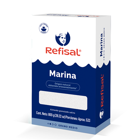 Sal Marina Grano Medio Caja 800g